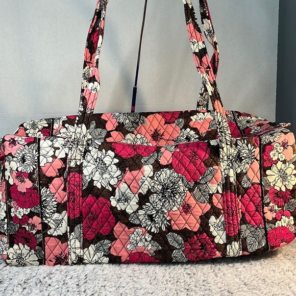 Vera Bradley Bags Nwt Vera Bradley Xl Duffel Mocha Rouge Poshmark